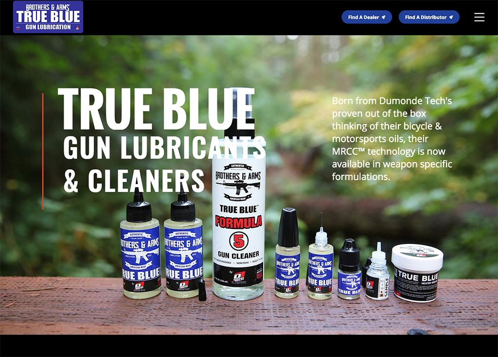Brothers & Arms True Blue Gun Lubricants by Dumonde Tech